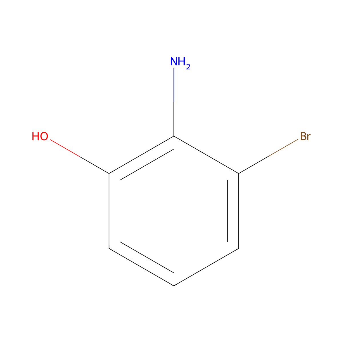 2-Amino-3-bromophenol molecular structure, CAS 116435-77-9