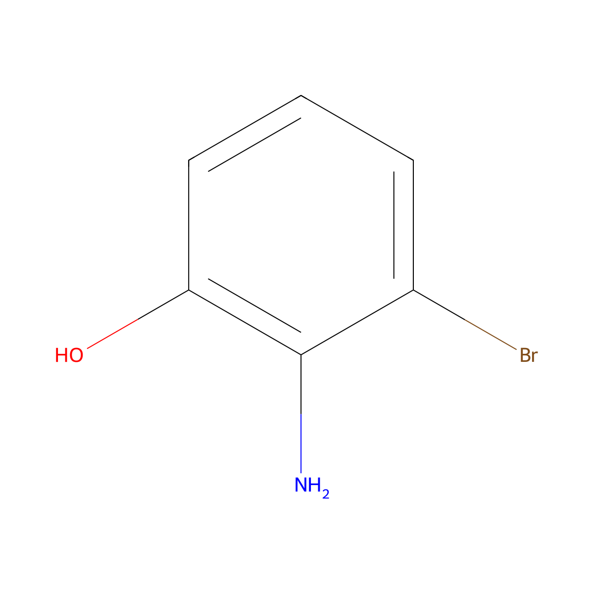 2-Amino-3-bromophenol molecular structure, CAS 116435-77-9