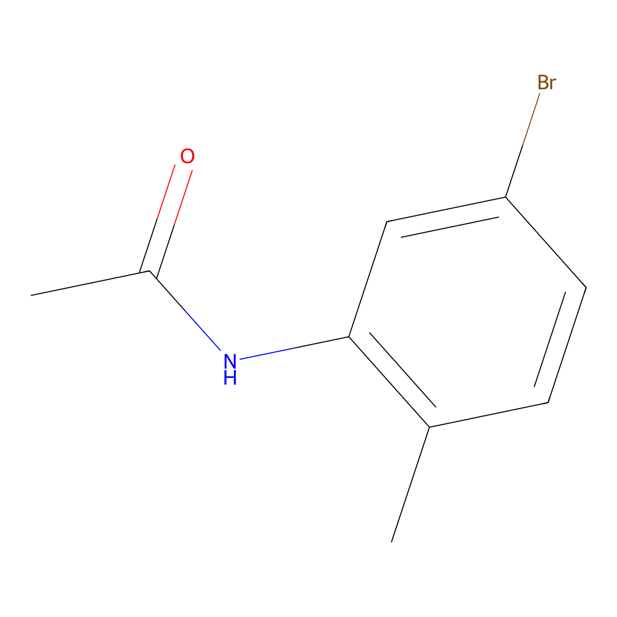 N-(5-Bromo-2-methylphenyl)acetamide molecular structure, CAS 116436-10-3