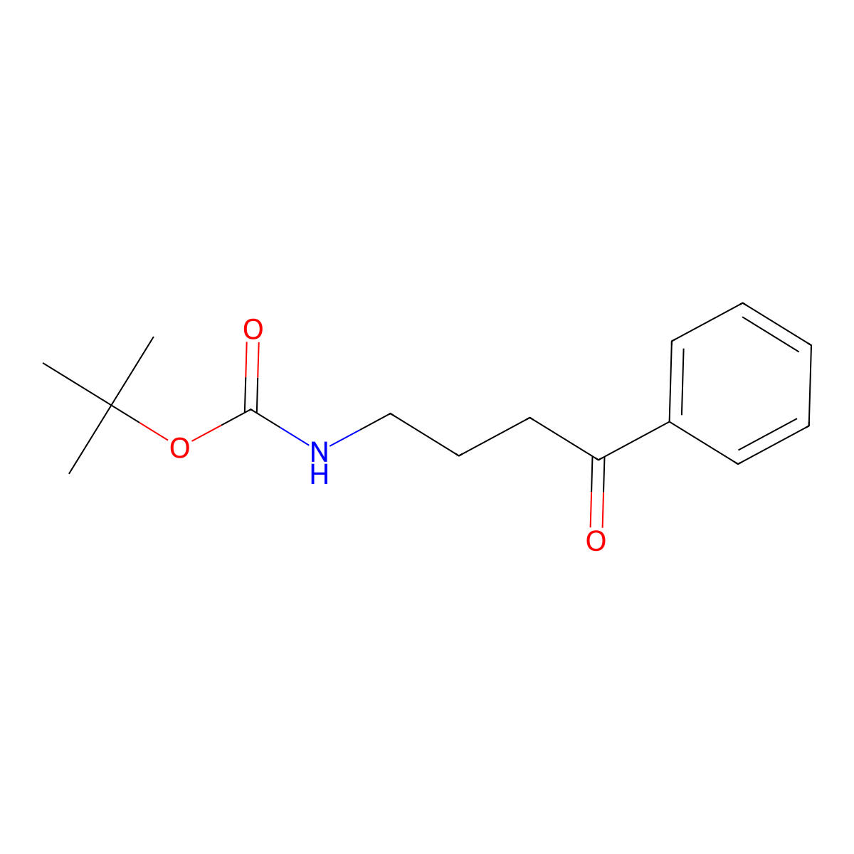 tert-Butyl (4-oxo-4-phenylbutyl)carbamate molecular structure, CAS 116437-41-3
