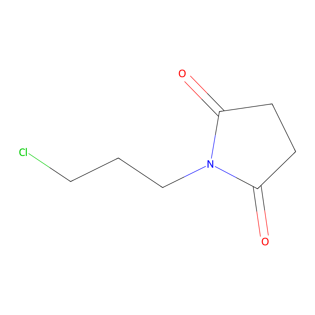 1-(3-Chloropropyl)pyrrolidine-2,5-dione molecular structure, CAS 116445-61-5