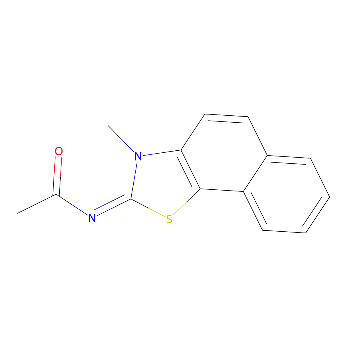 (Z)-N-(3-methylnaphtho[2,1-d]thiazol-2(3H)-ylidene)acetamide molecular structure, CAS 1164456-17-0