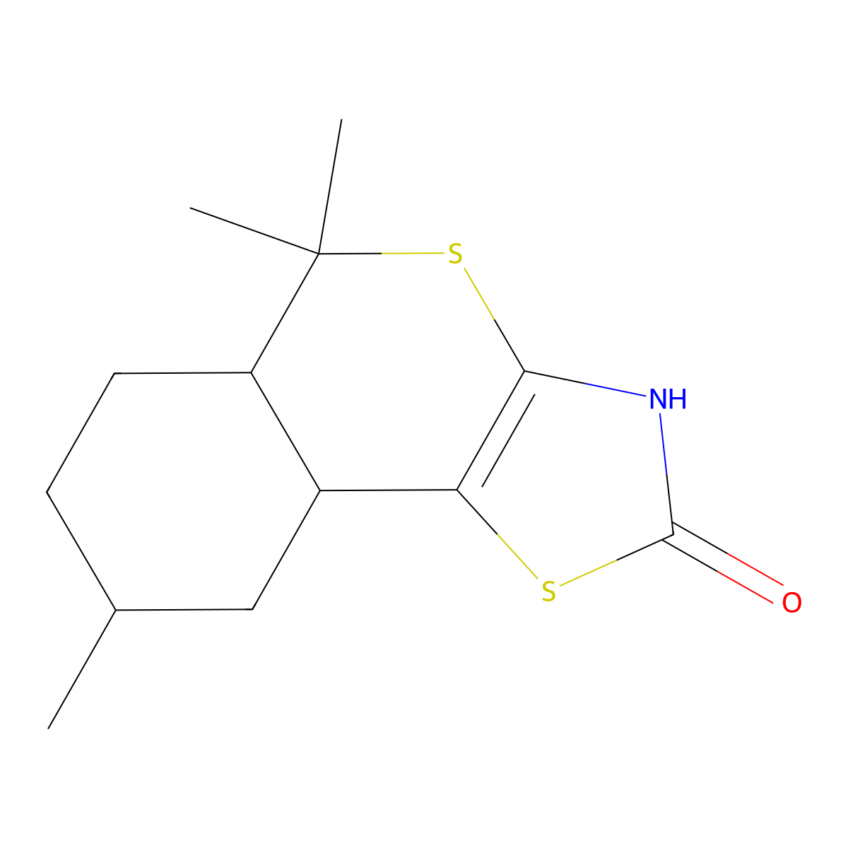 5,5,8-trimethyl-2H,3H,5H,5aH,6H,7H,8H,9H,9aH-isothiochromeno[3,4-d][1,3]thiazol-2-one molecular structure, CAS 1164479-07-5