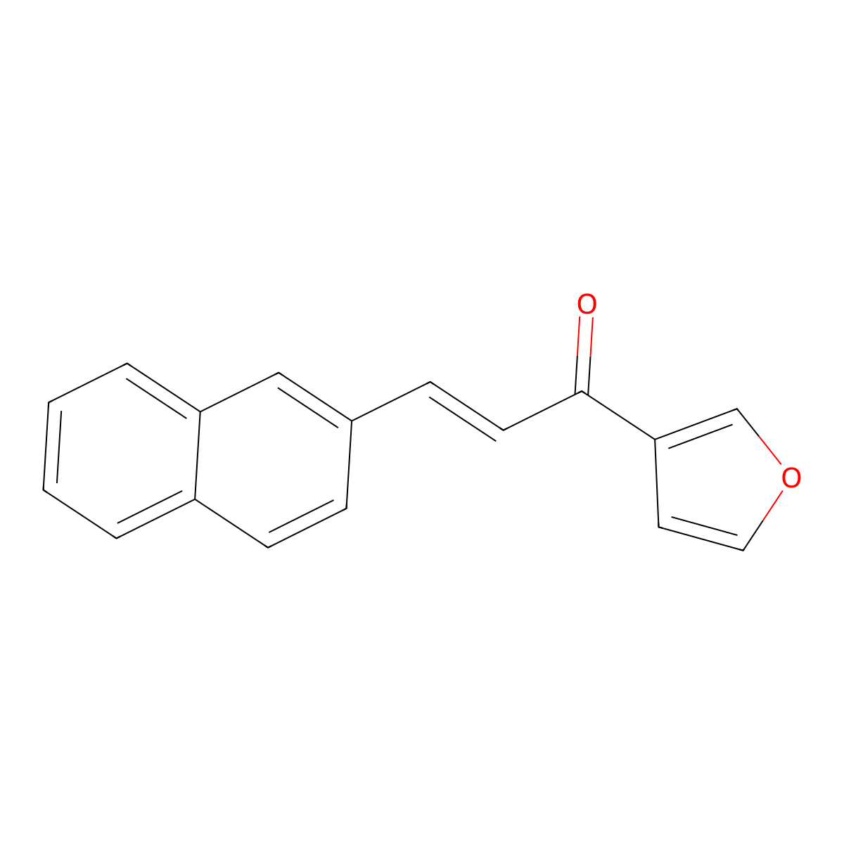 (E)-1-(3-furyl)-3-(2-naphthyl)-2-propen-1-one molecular structure, CAS 1164484-98-3