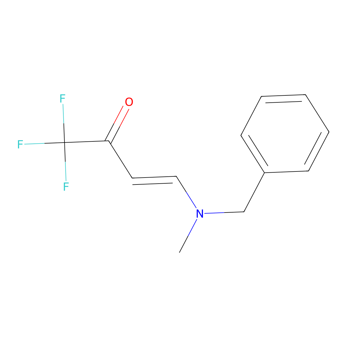 (E)-4-[benzyl(methyl)amino]-1,1,1-trifluoro-3-buten-2-one molecular structure, CAS 1164486-94-5