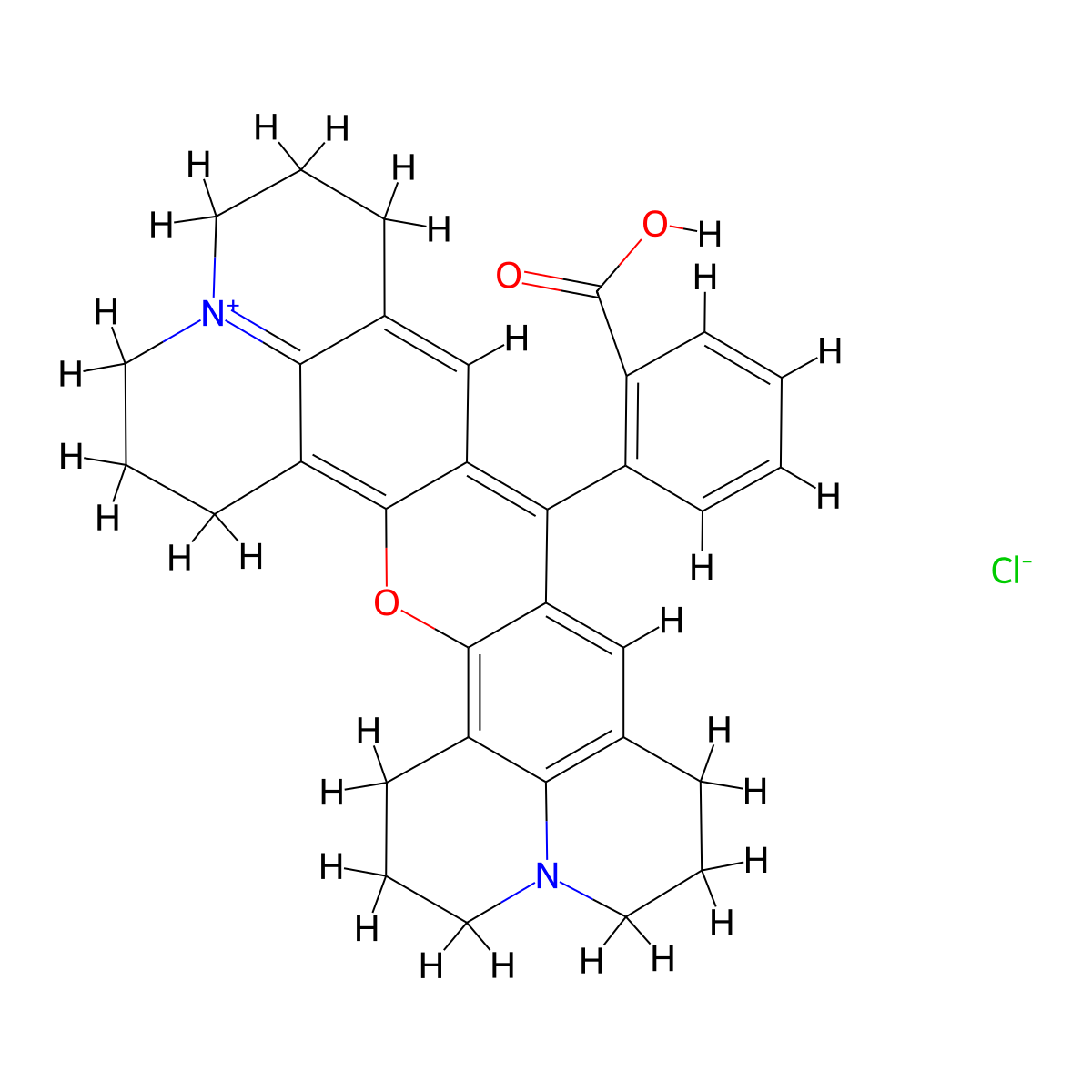 Rhodamine 101 molecular structure, CAS 116450-56-7