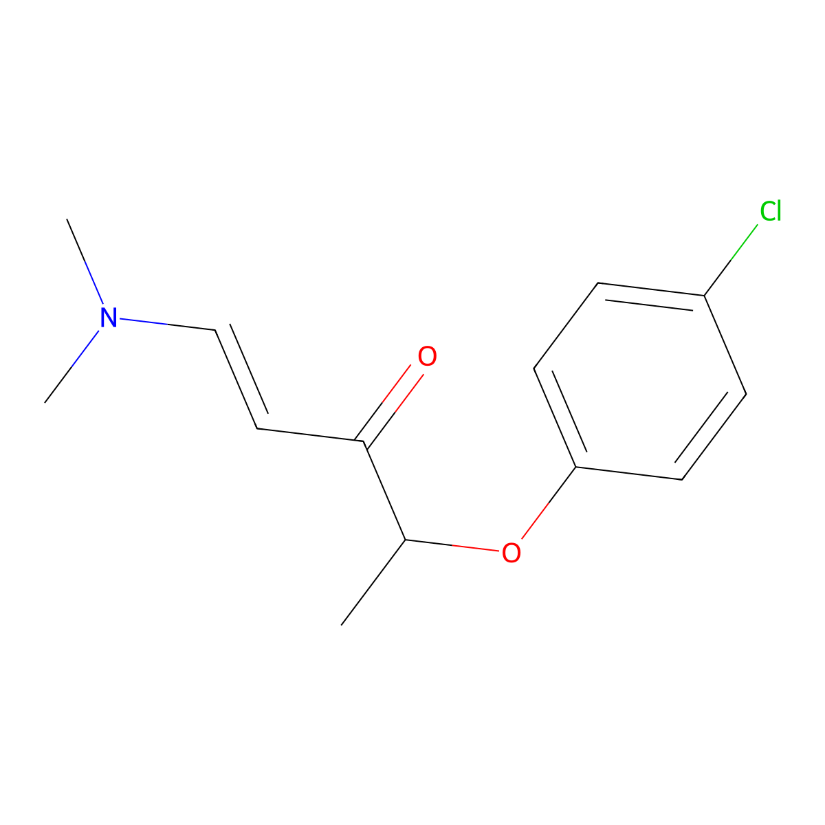 4-(4-Chlorophenoxy)-1-(dimethylamino)-1-penten-3-one molecular structure, CAS 1164506-63-1