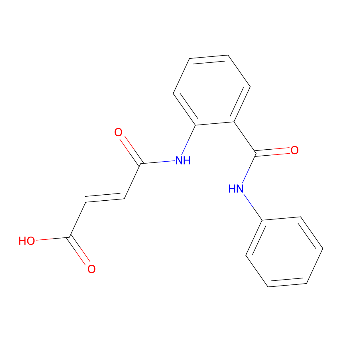(E)-4-[2-(Anilinocarbonyl)anilino]-4-oxo-2-butenoic acid molecular structure, CAS 1164507-38-3