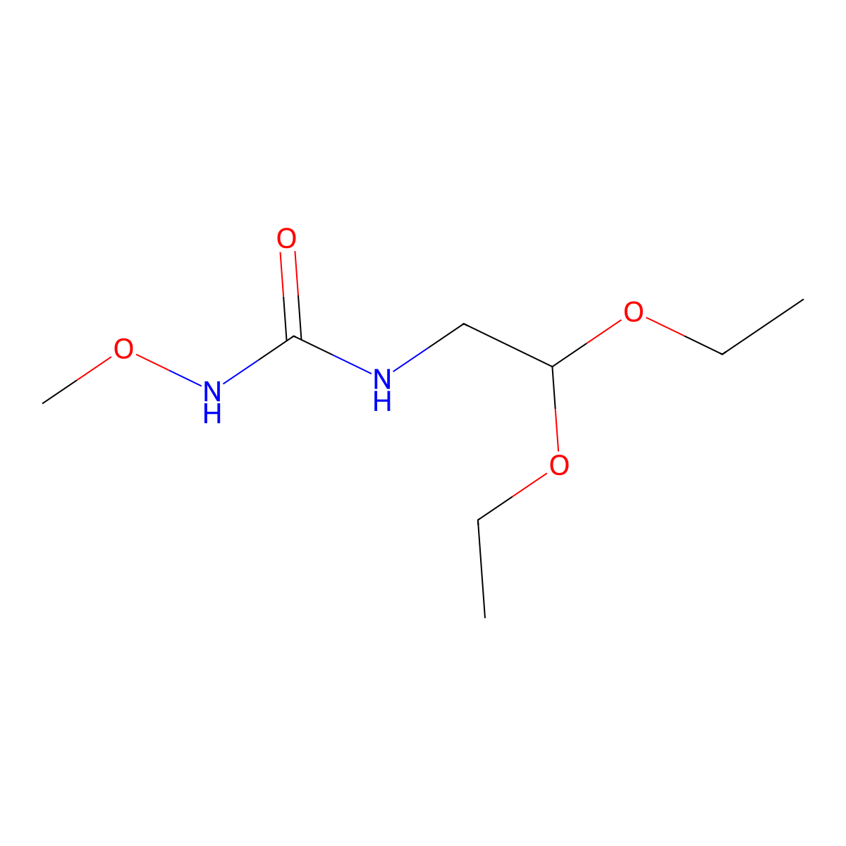 1-(2,2-Diethoxyethyl)-3-methoxyurea molecular structure, CAS 116451-49-1