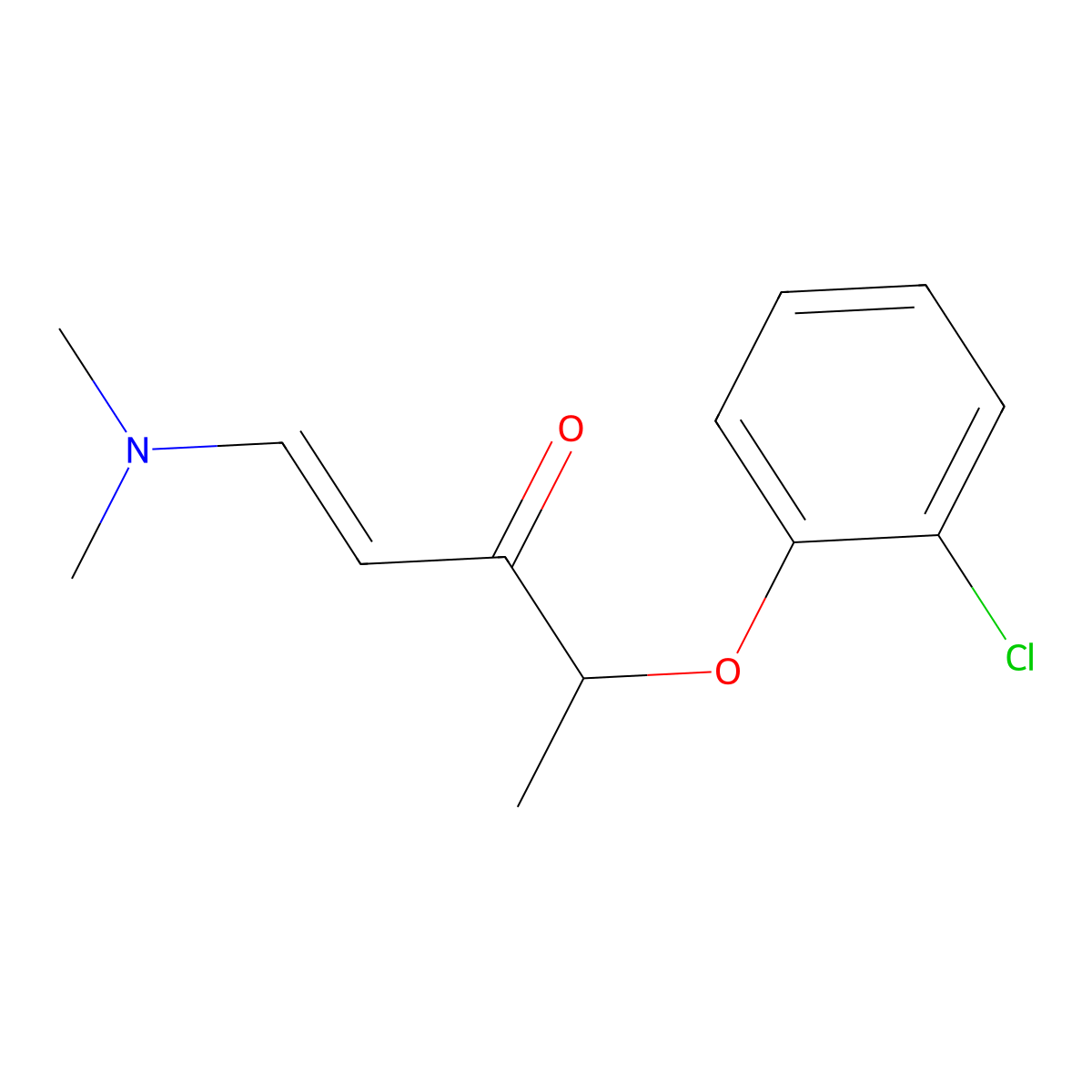 4-(2-Chlorophenoxy)-1-(dimethylamino)-1-penten-3-one molecular structure, CAS 1164521-89-4