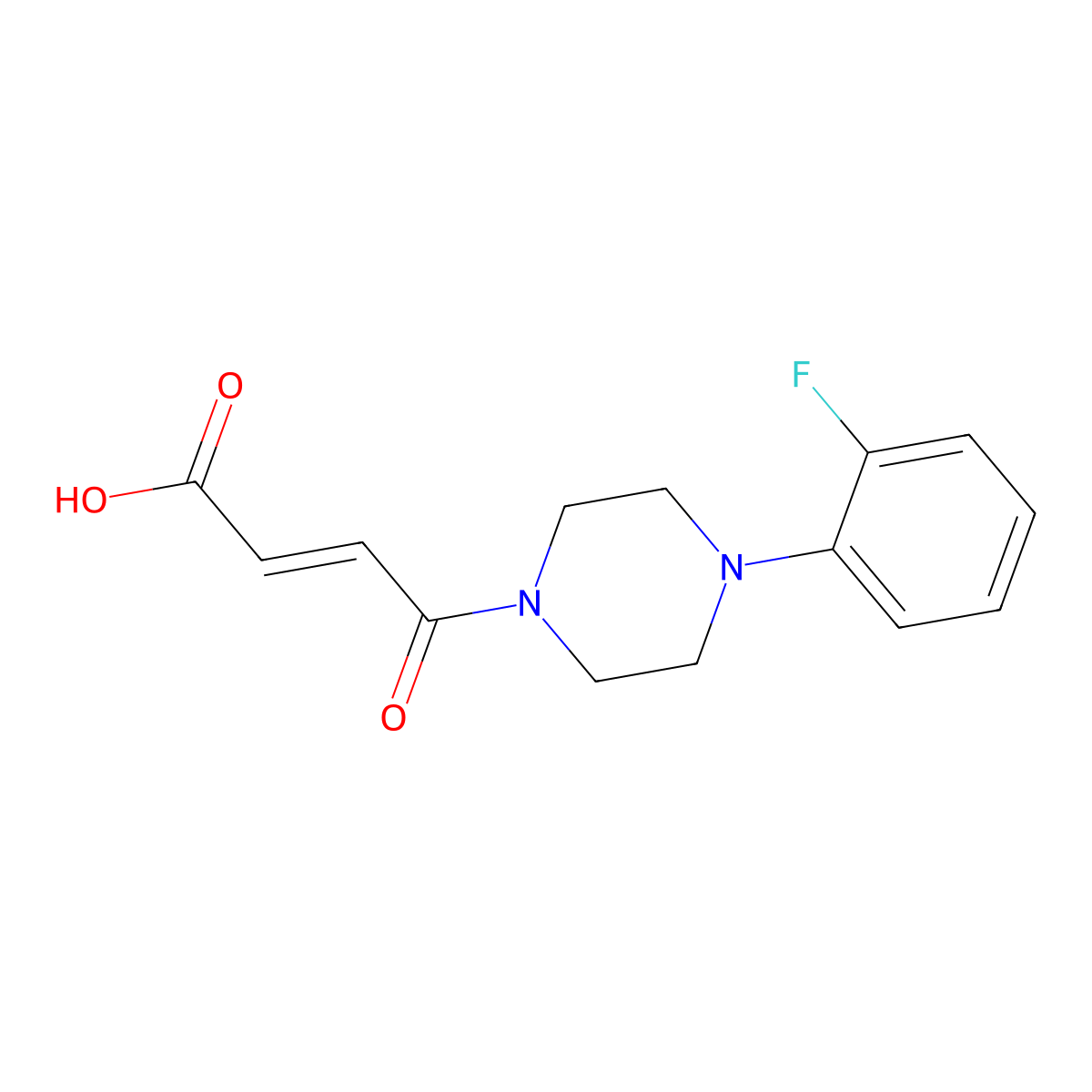 4-[4-(2-Fluorophenyl)-1-piperazinyl]-4-oxo-2-butenoic acid molecular structure, CAS 1164530-86-2
