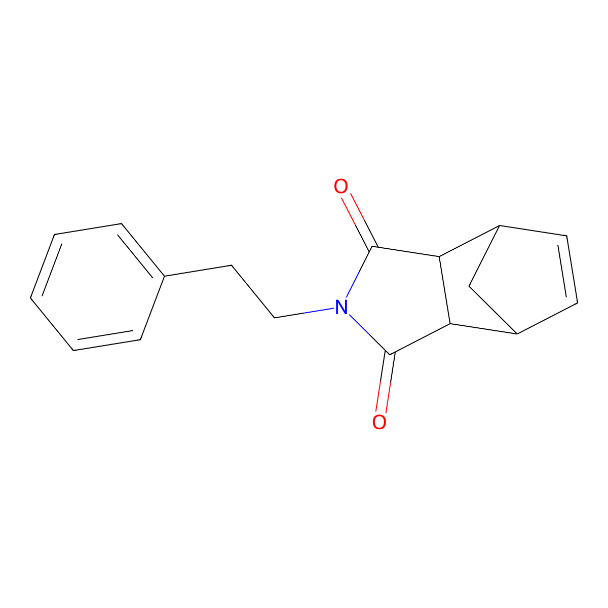 2-(2-phenylethyl)-3a,4,7,7a-tetrahydro-1H-4,7-methanoisoindole-1,3(2H)-dione molecular structure, CAS 1164544-95-9