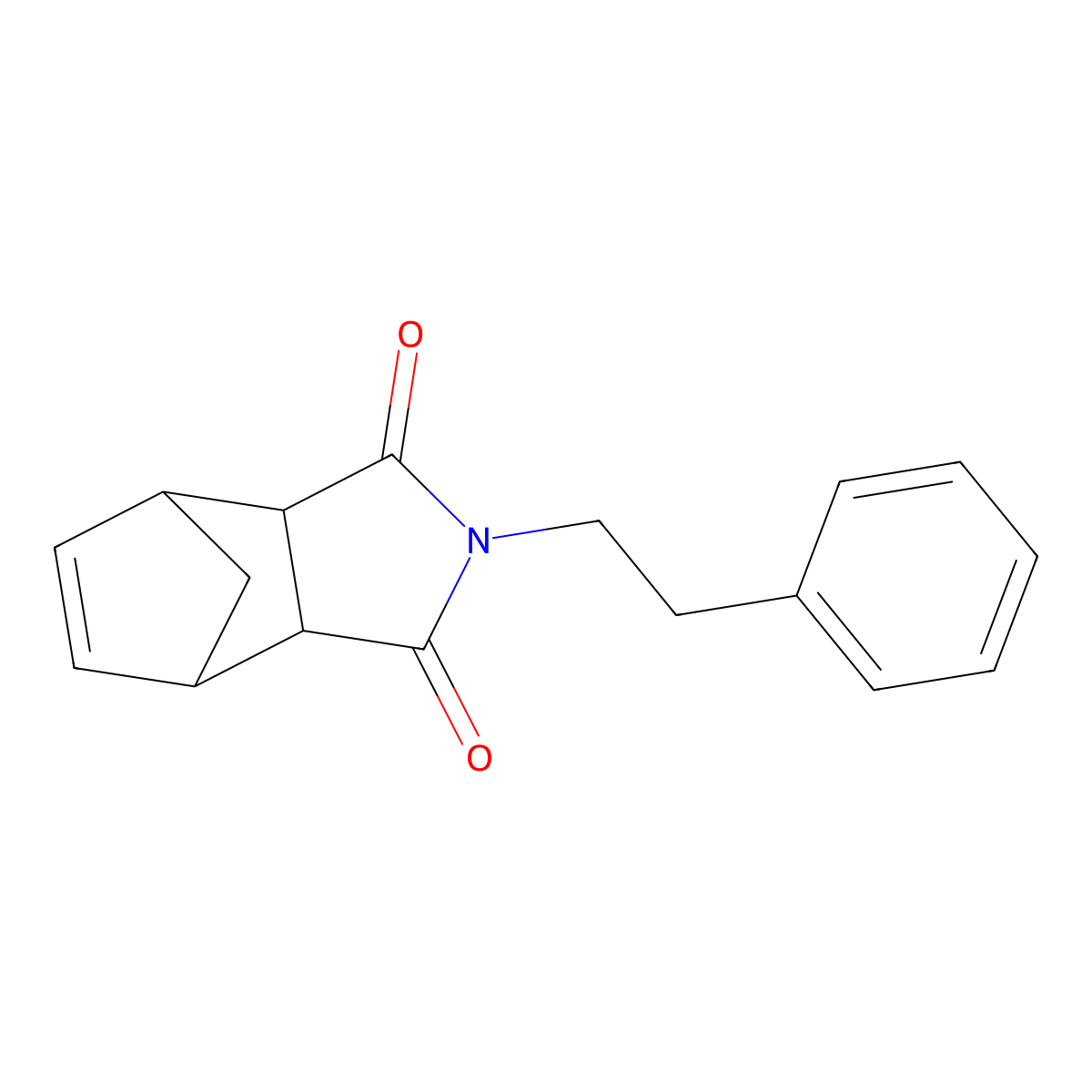 2-(2-phenylethyl)-3a,4,7,7a-tetrahydro-1H-4,7-methanoisoindole-1,3(2H)-dione molecular structure, CAS 1164544-95-9