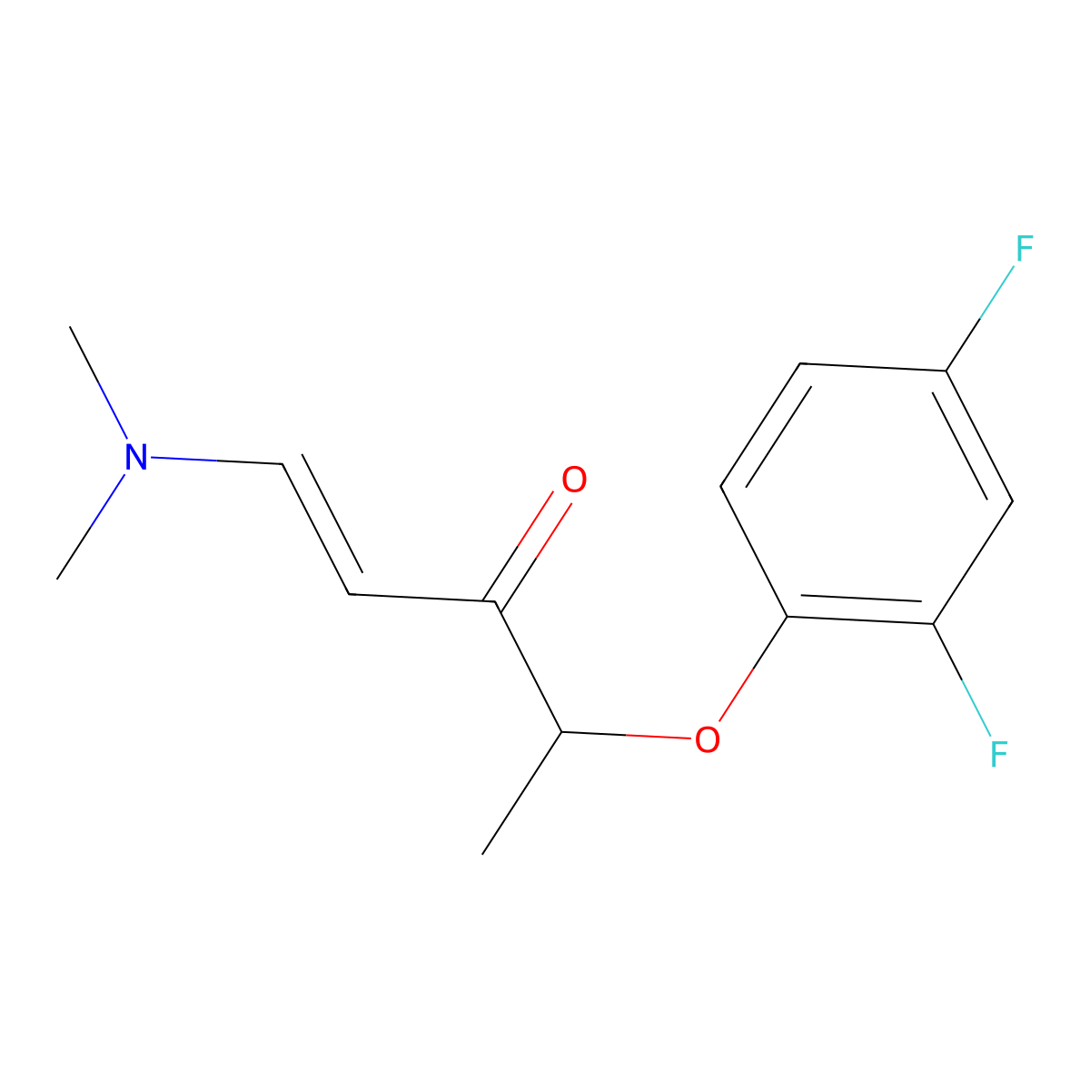 4-(2,4-Difluorophenoxy)-1-(dimethylamino)-1-penten-3-one molecular structure, CAS 1164564-37-7