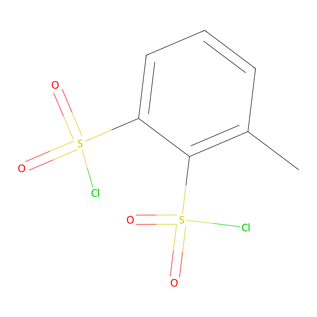 3-Methylbenzene-1,2-disulfonyl dichloride molecular structure, CAS 116465-26-0