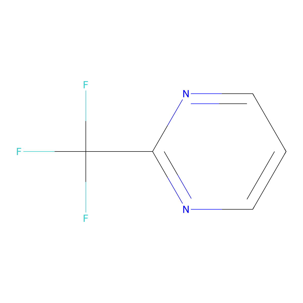 2-(Trifluoromethyl)pyrimidine molecular structure, CAS 116470-67-8