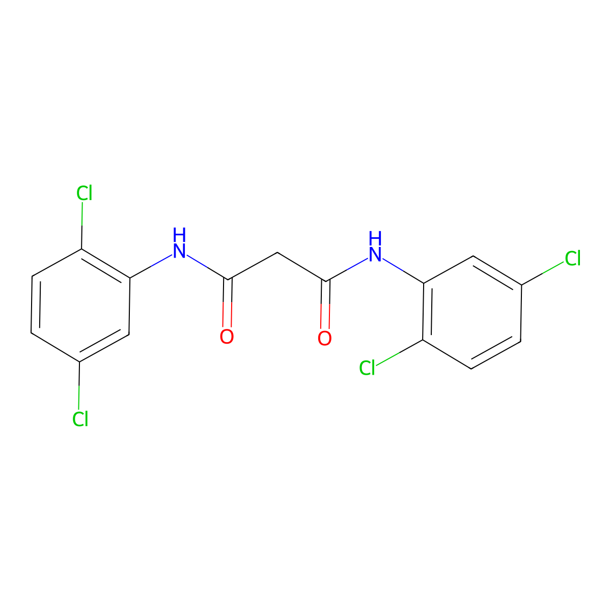 N~1~,N~3~-Bis(2,5-dichlorophenyl)propanediamide molecular structure, CAS 116476-54-1