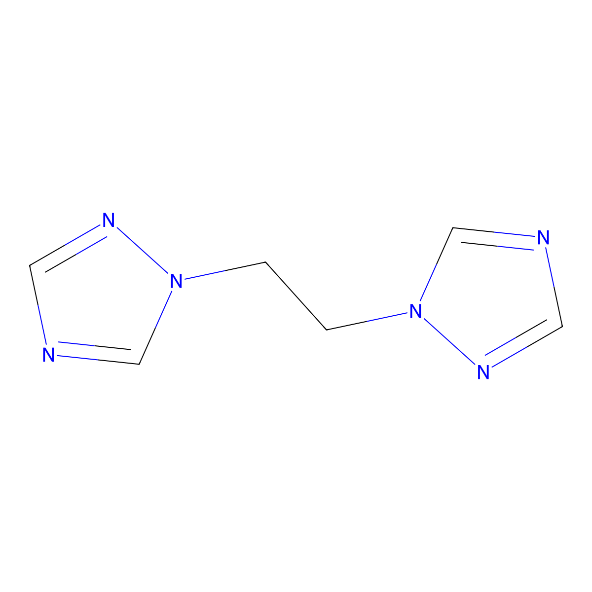 1,2-Di(1H-1,2,4-triazol-1-yl)ethane molecular structure, CAS 116476-98-3