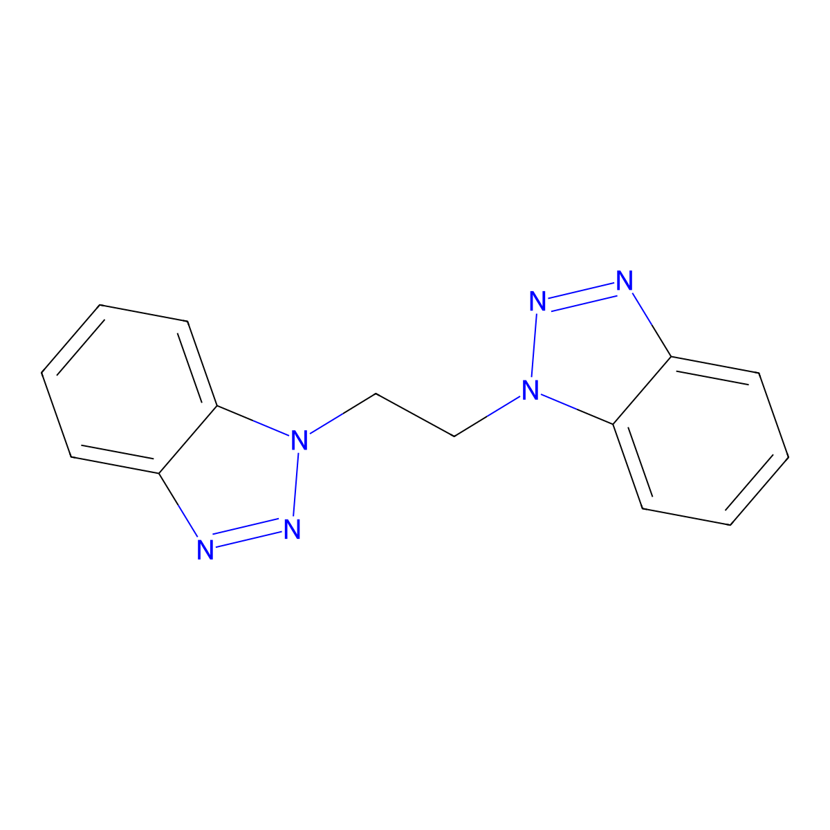 1-[2-(1H-1,2,3-Benzotriazol-1-yl)ethyl]-1H-1,2,3-benzotriazole molecular structure, CAS 116477-10-2