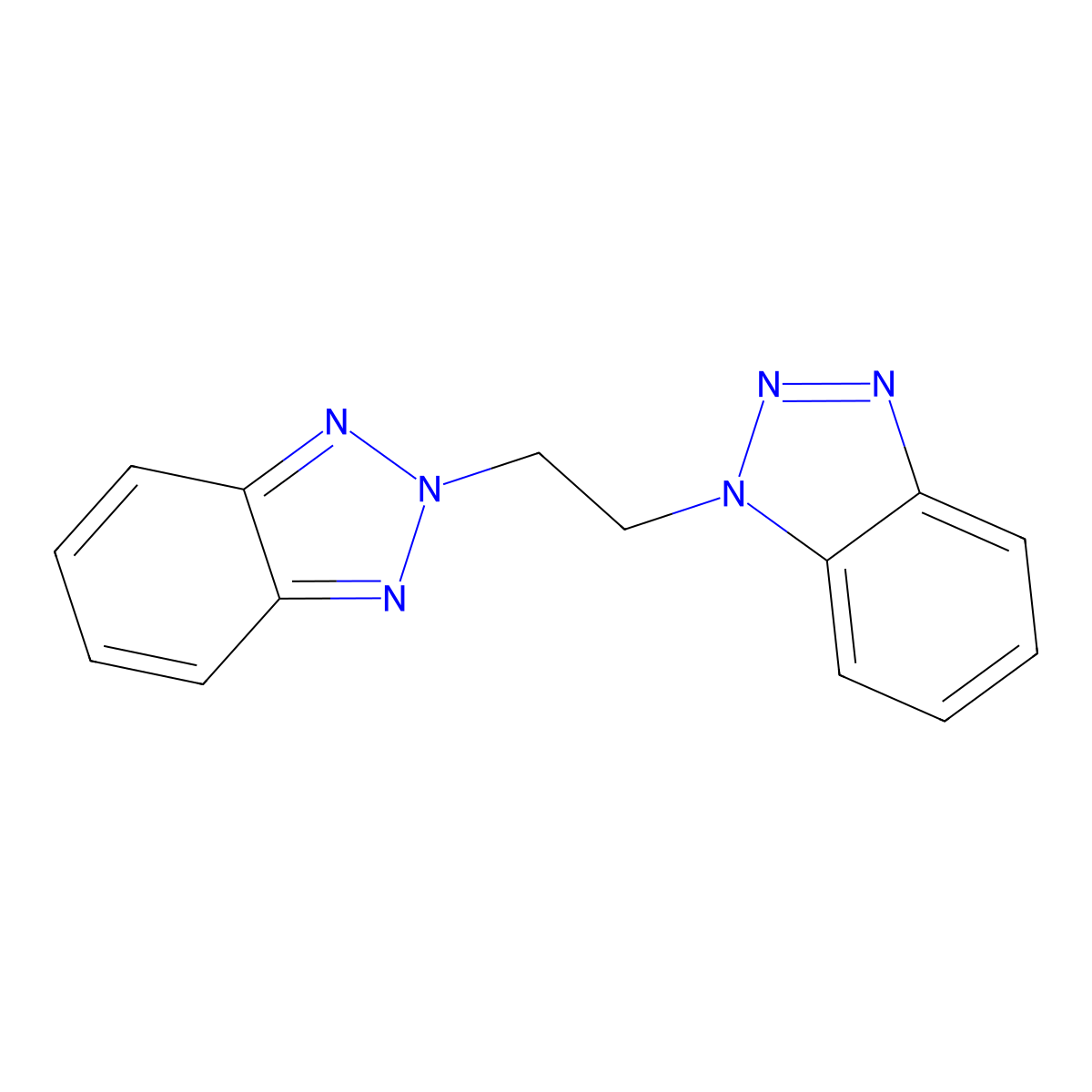 1-[2-(2H-1,2,3-Benzotriazol-2-yl)ethyl]-1H-1,2,3-benzotriazole molecular structure, CAS 116477-11-3