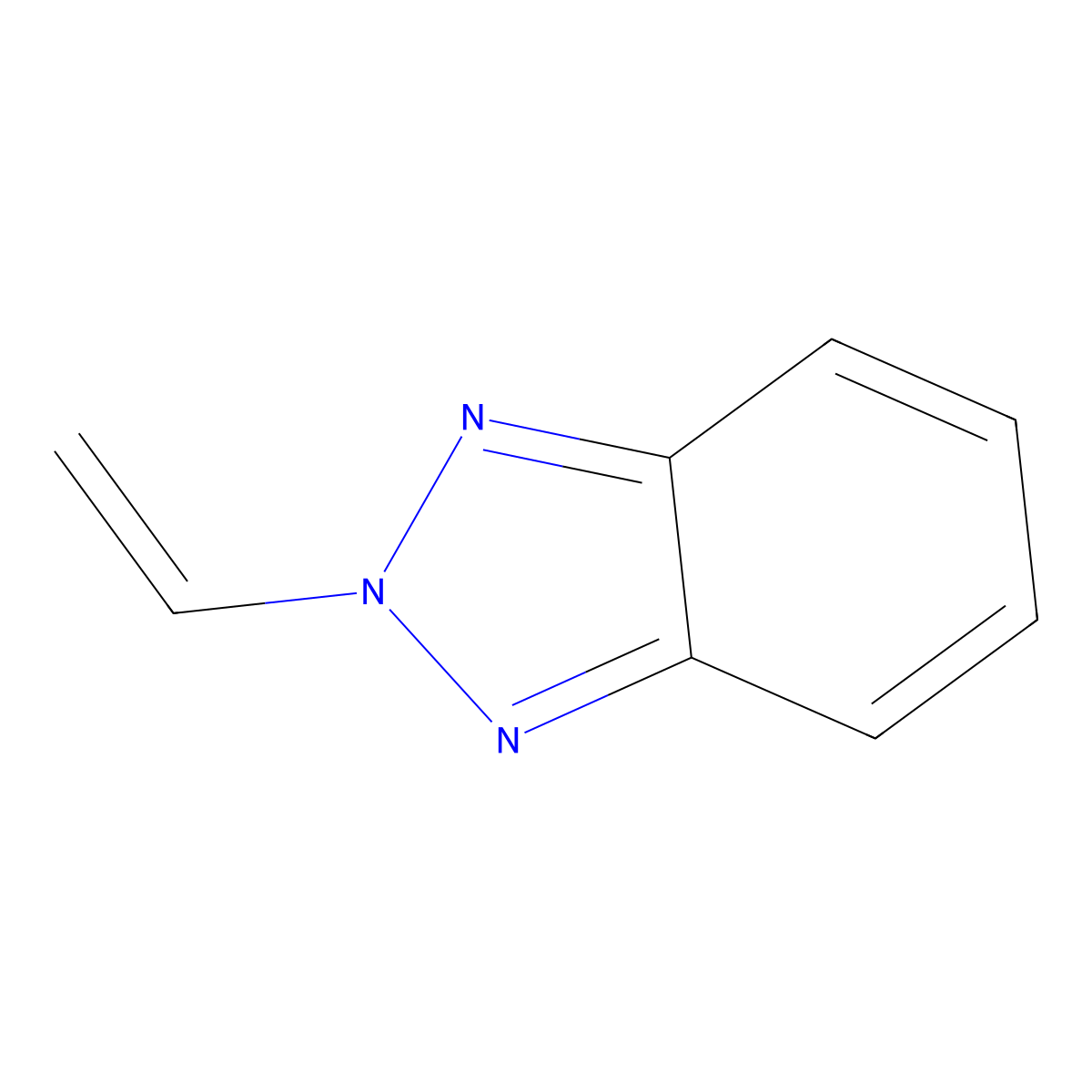 2-Ethenyl-2H-1,2,3-benzotriazole molecular structure, CAS 116477-12-4