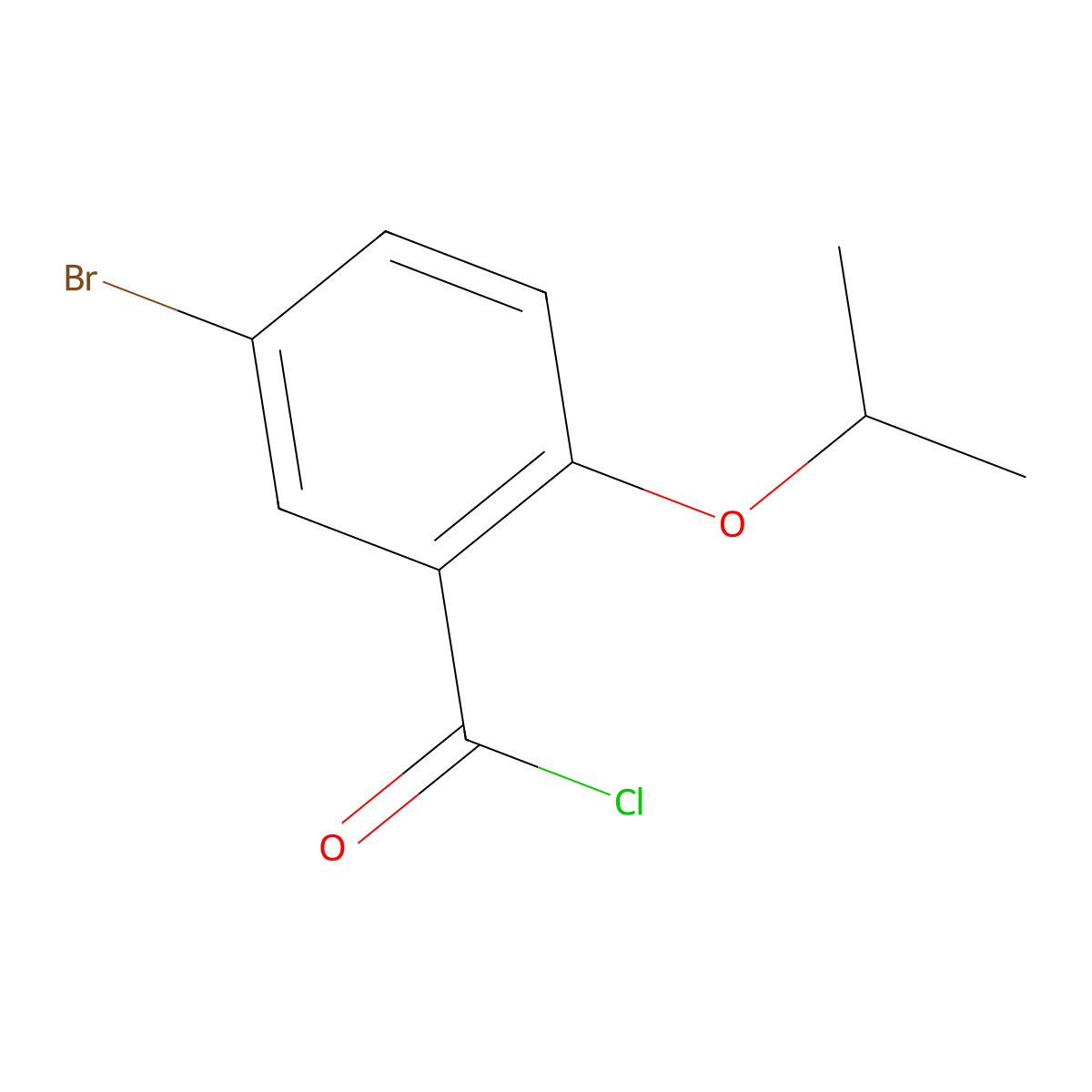 5-Bromo-2-isopropoxybenzoyl chloride molecular structure, CAS 116477-99-7