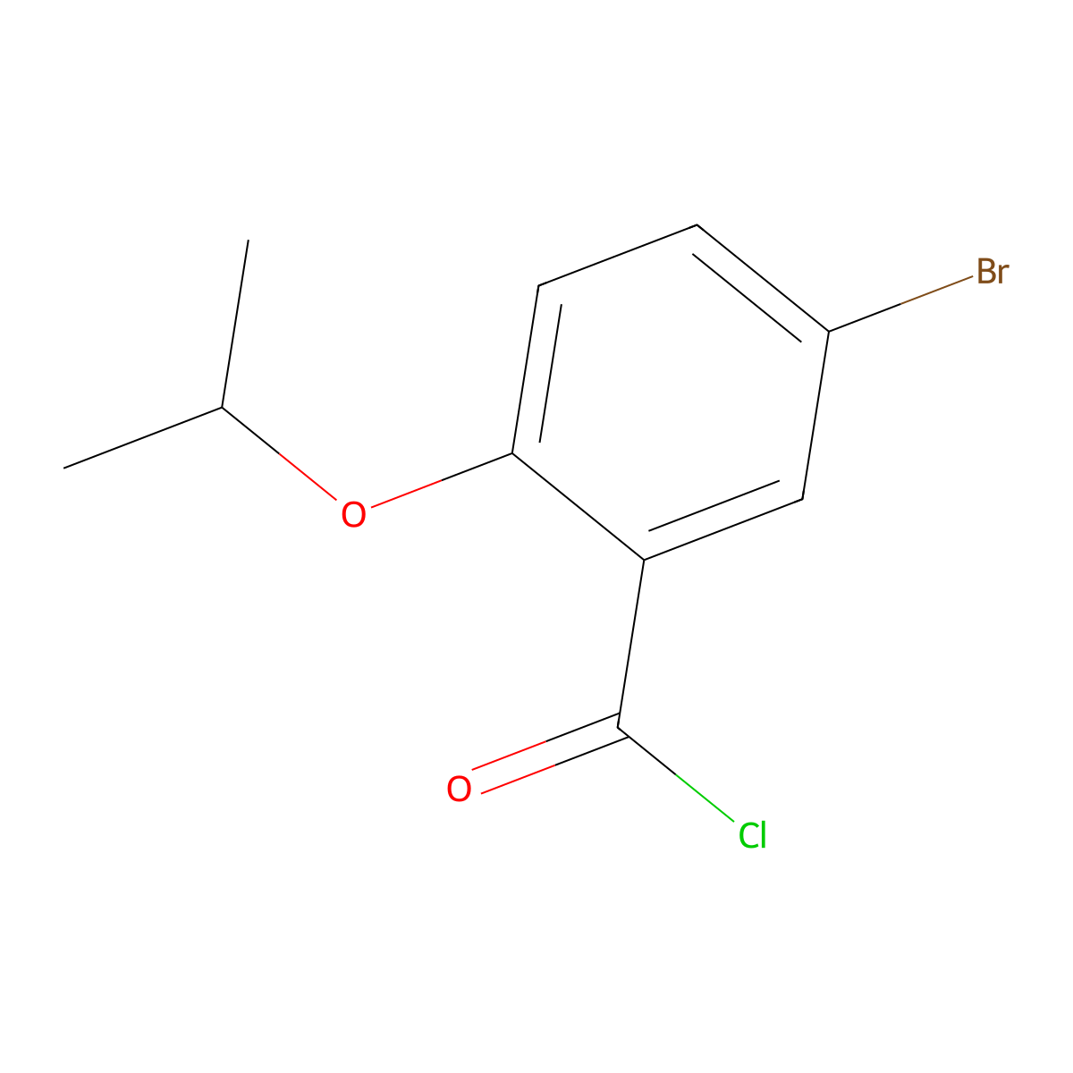 5-Bromo-2-isopropoxybenzoyl chloride molecular structure, CAS 116477-99-7