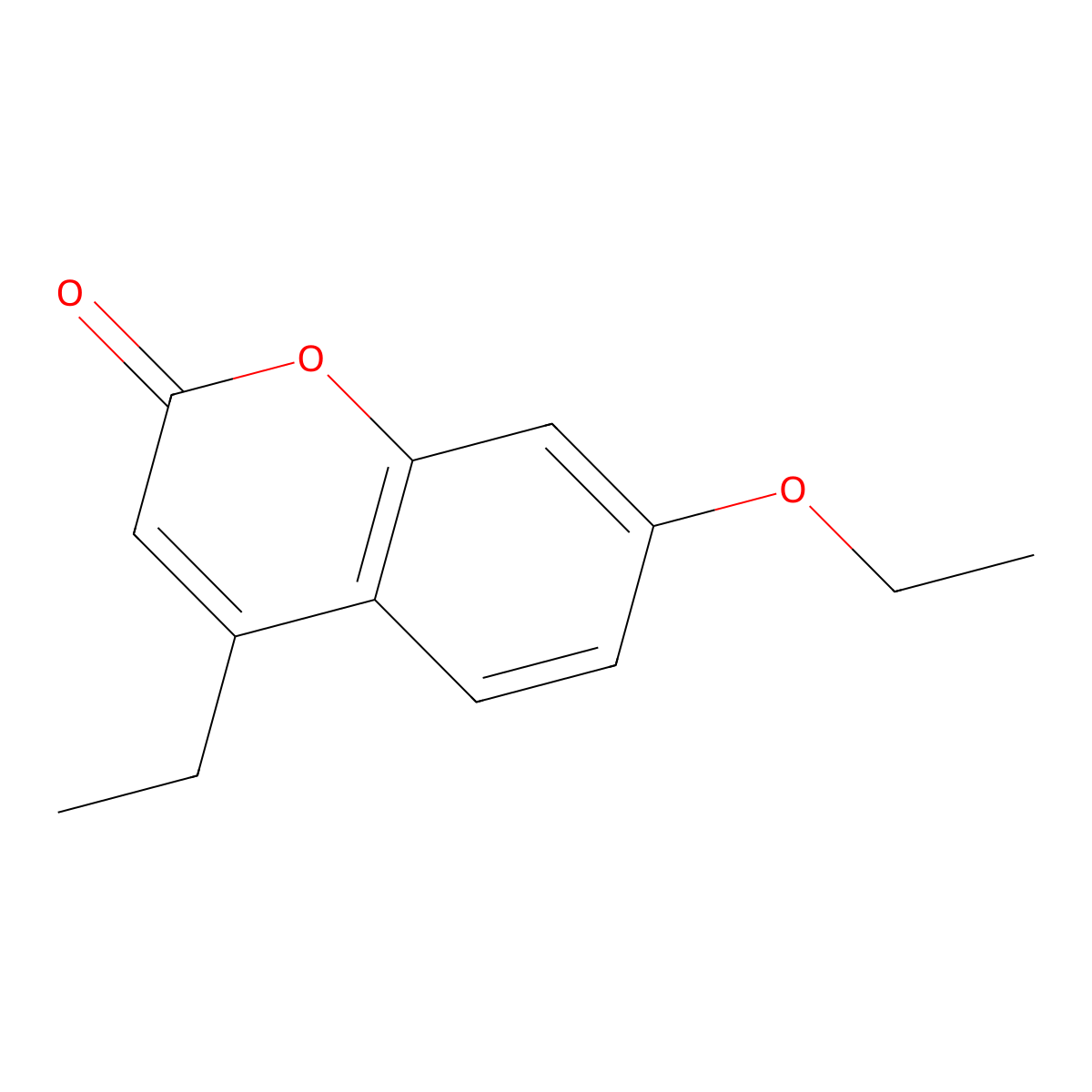 2H-1-Benzopyran-2-one, 7-ethoxy-4-ethyl- molecular structure, CAS 116482-94-1