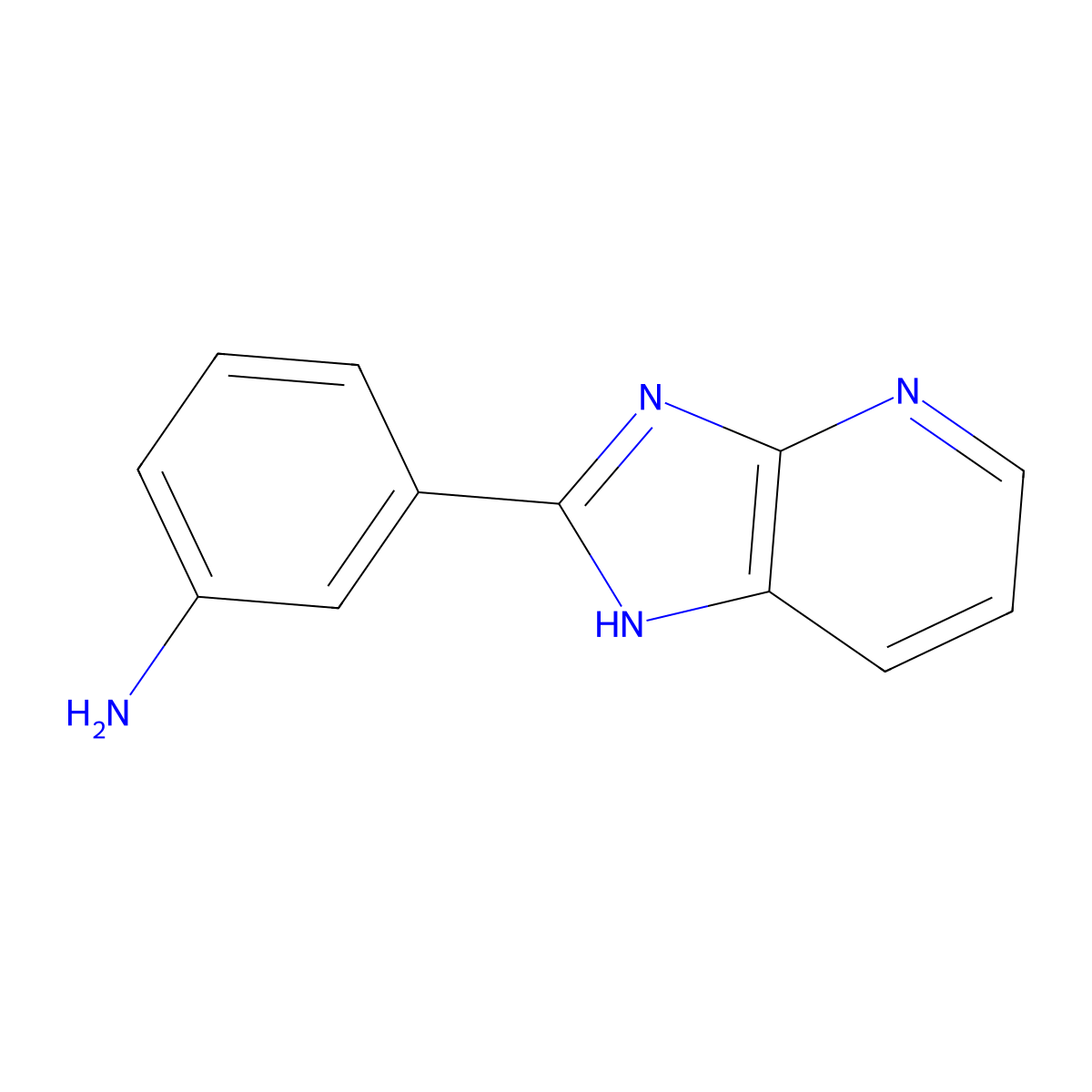 3-(3H-imidazo[4,5-b]pyridin-2-yl)aniline molecular structure, CAS 116489-65-7