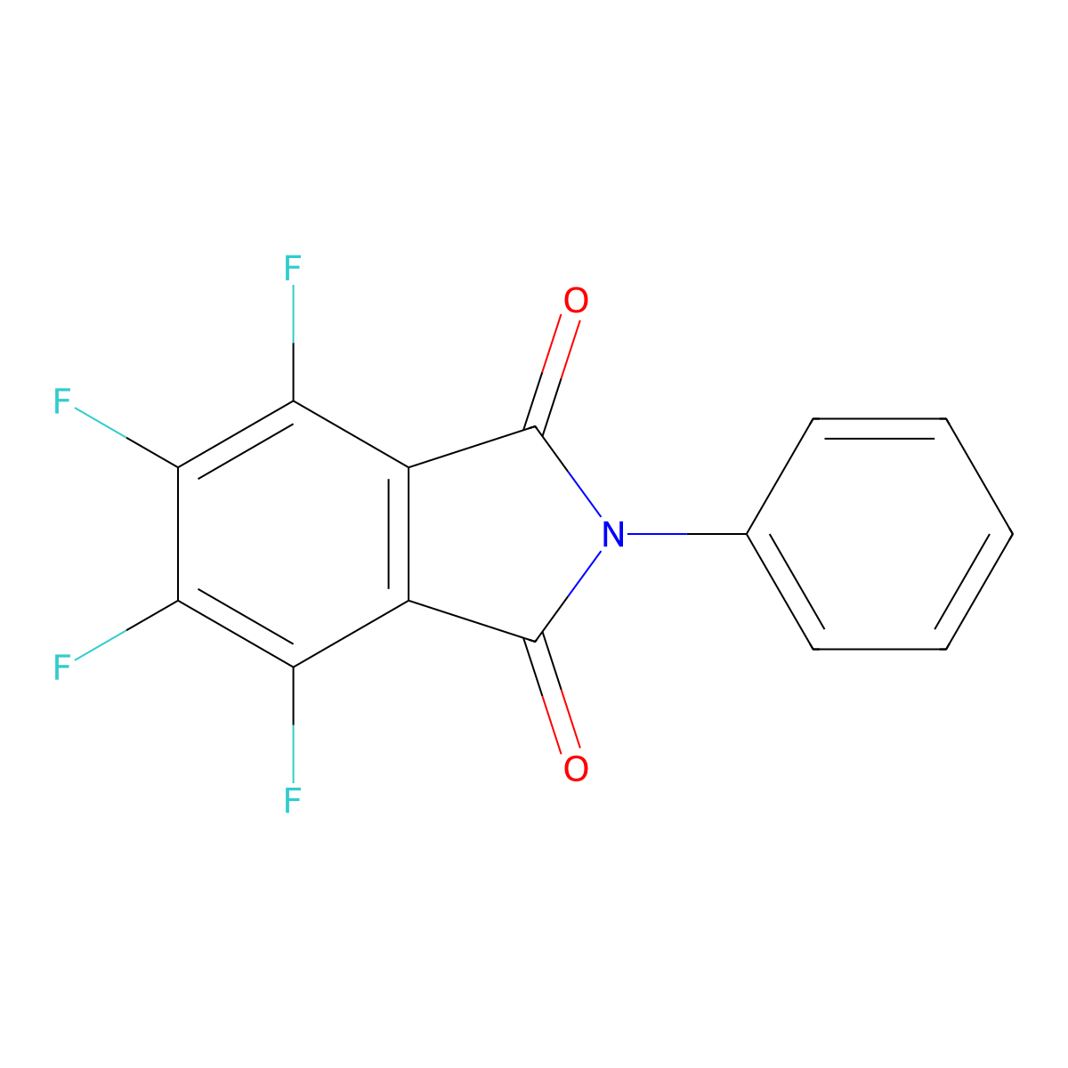 N-Phenyltetrafluorophthalimide molecular structure, CAS 116508-58-8