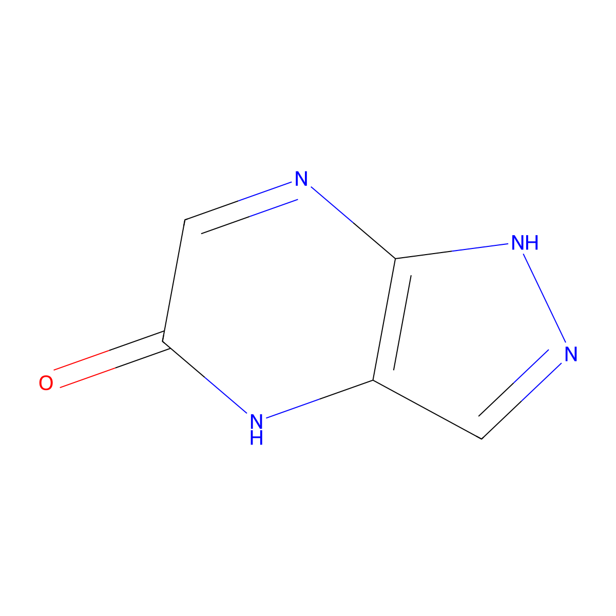 1,4-Dihydro-5H-pyrazolo[3,4-B]pyrazin-5-one molecular structure, CAS 116527-51-6