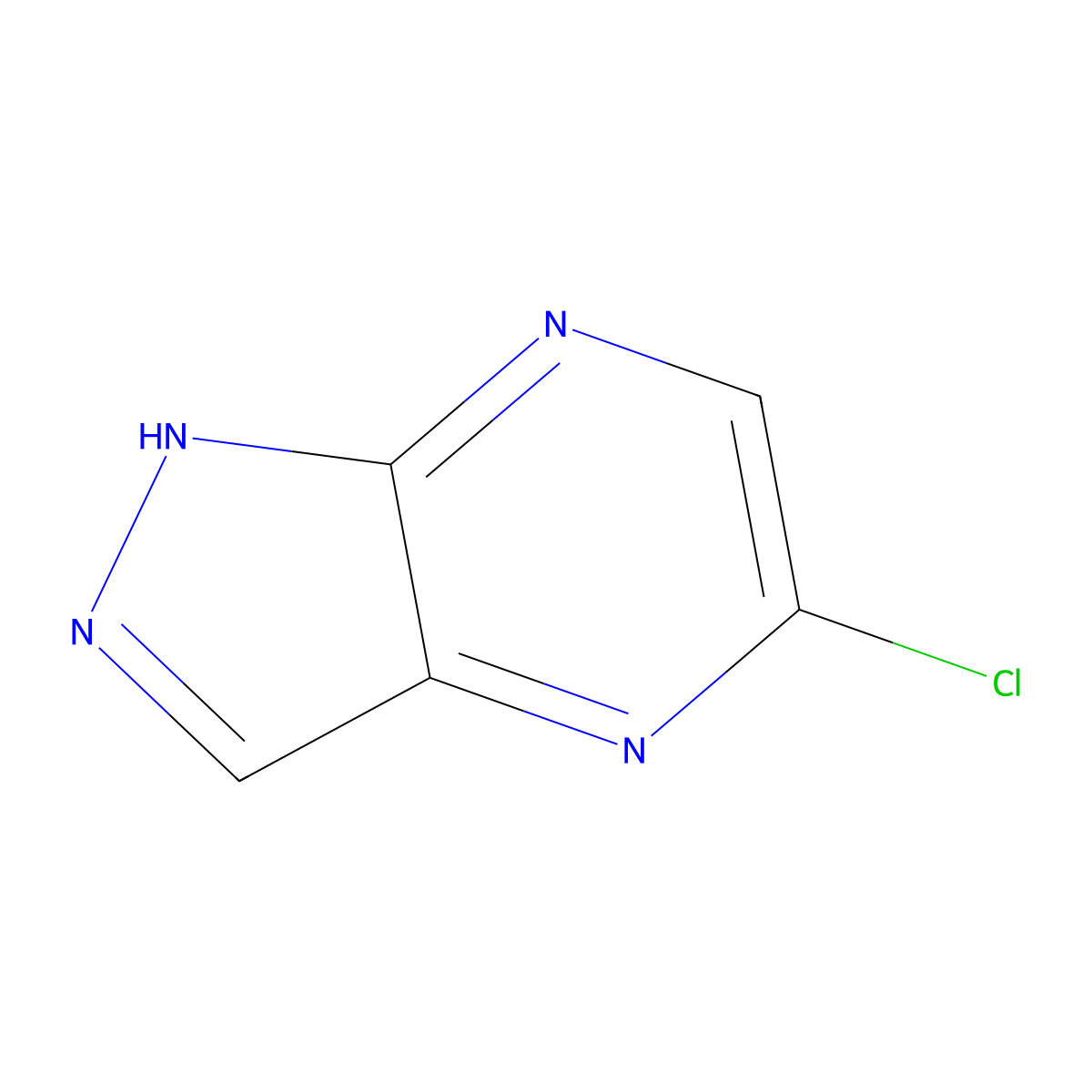 5-Chloro-1H-pyrazolo[3,4-B]pyrazine molecular structure, CAS 116527-52-7