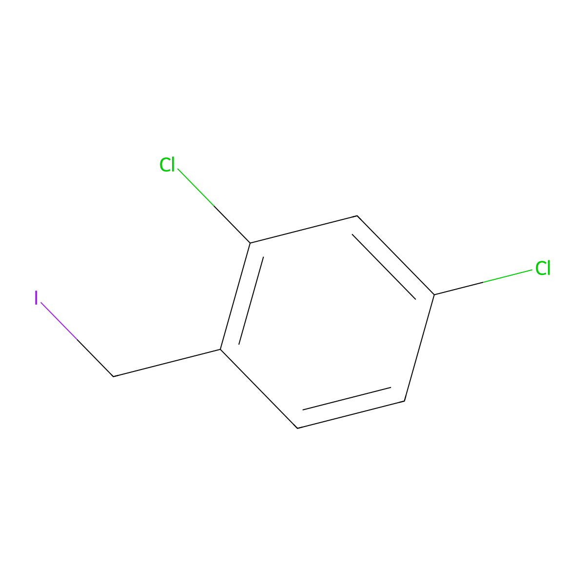 2,4-Dichlorobenzyl iodide molecular structure, CAS 116529-35-2