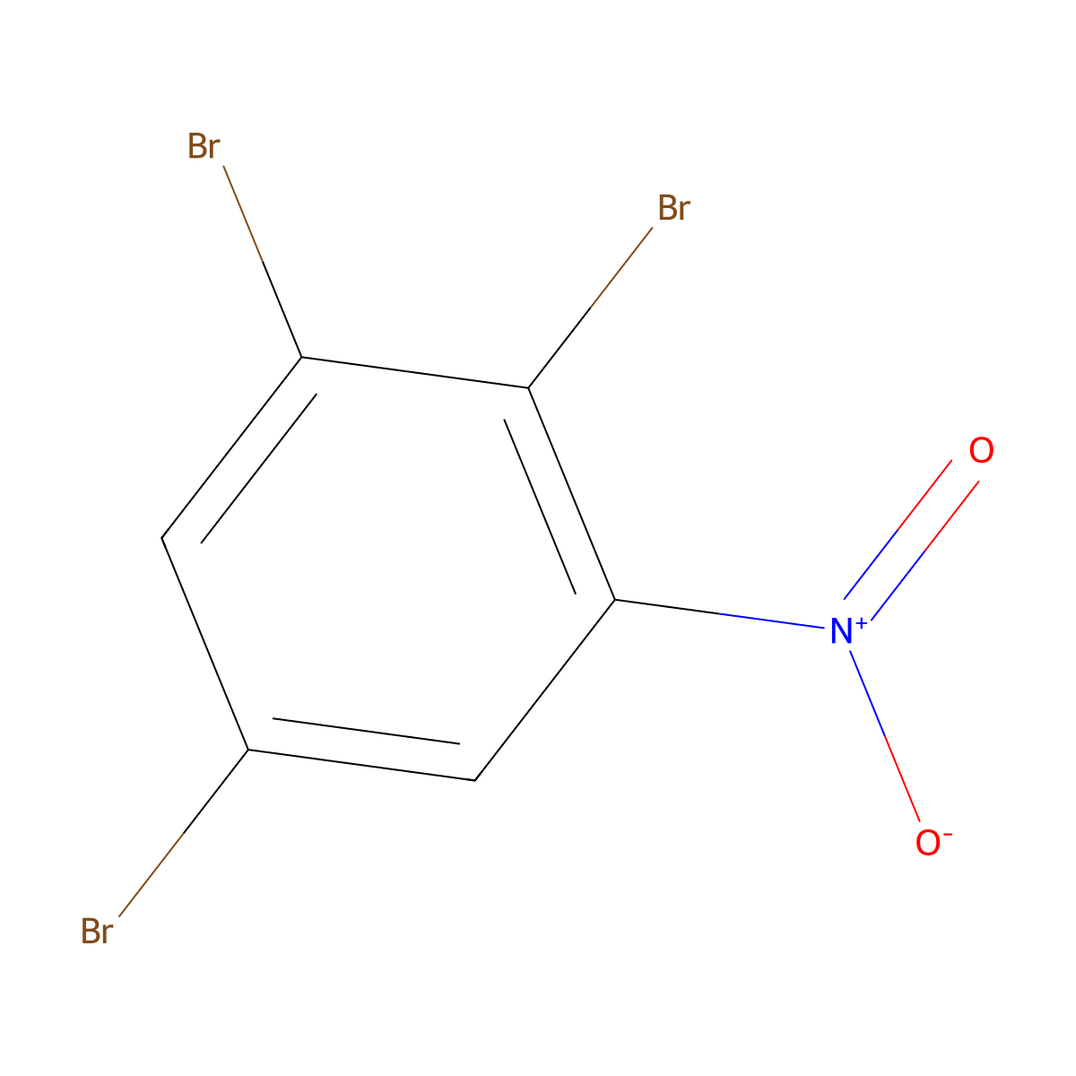 1,2,5-Tribromo-3-nitrobenzene molecular structure, CAS 116529-58-9