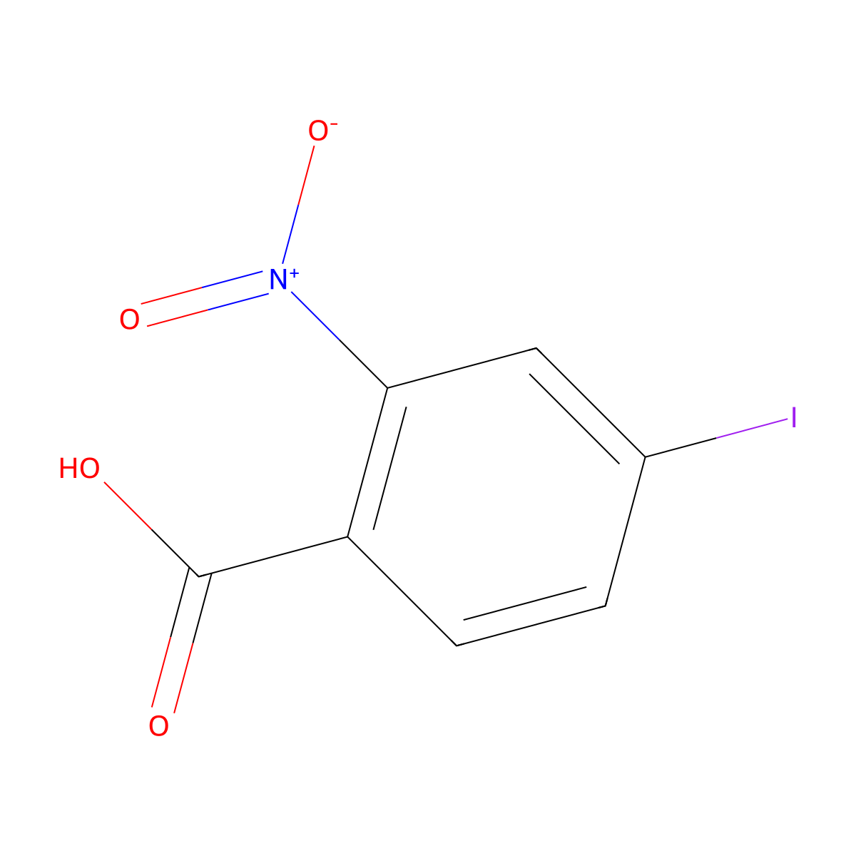 4-Iodo-2-nitrobenzoic acid molecular structure, CAS 116529-62-5