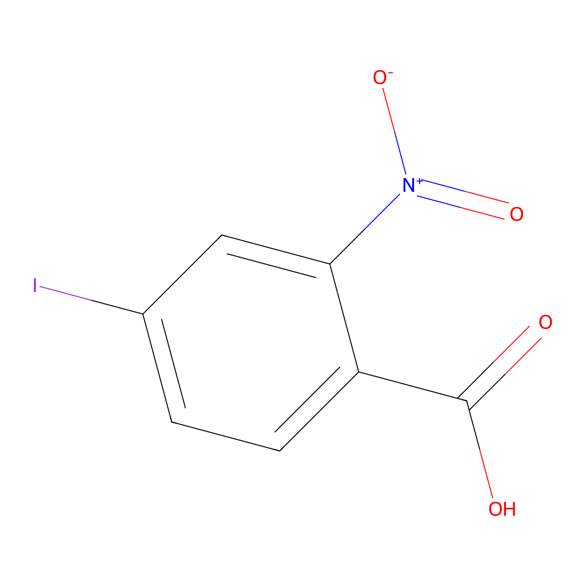 4-Iodo-2-nitrobenzoic acid molecular structure, CAS 116529-62-5