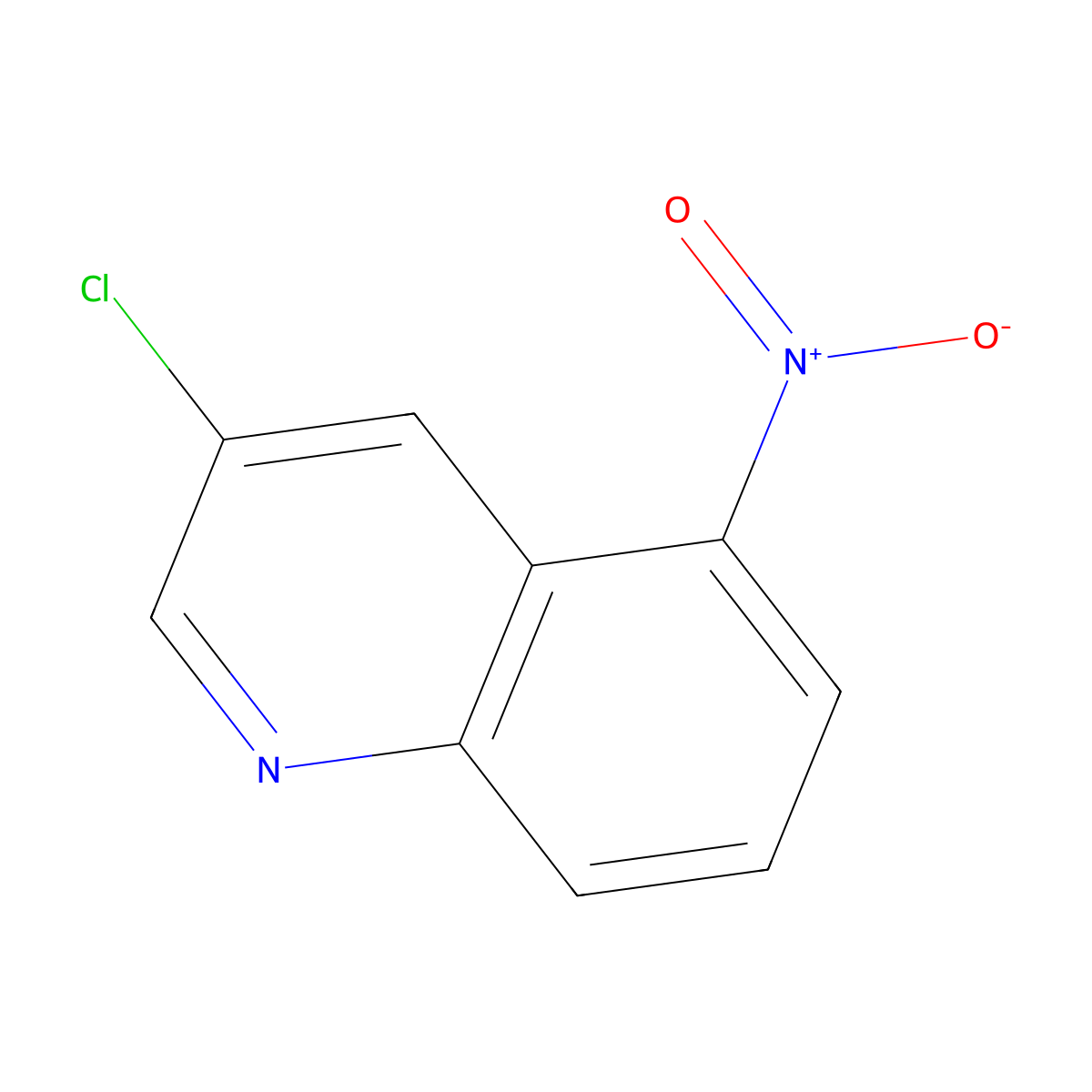 3-Chloro-5-nitroquinoline molecular structure, CAS 116529-79-4