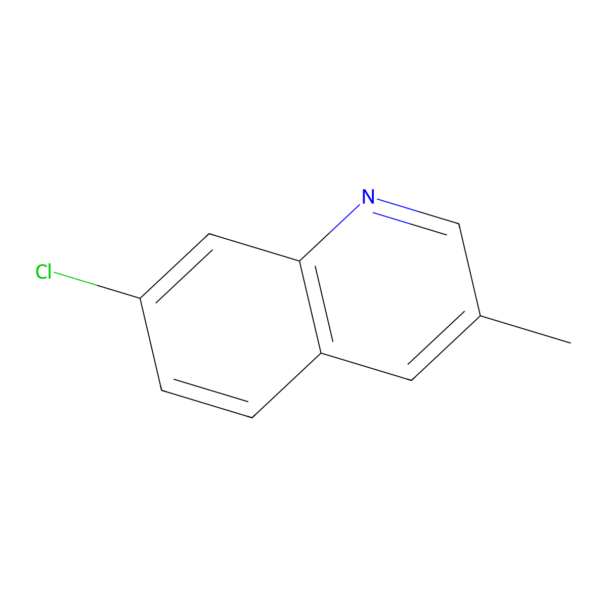 7-Chloro-3-methylquinoline molecular structure, CAS 116529-80-7