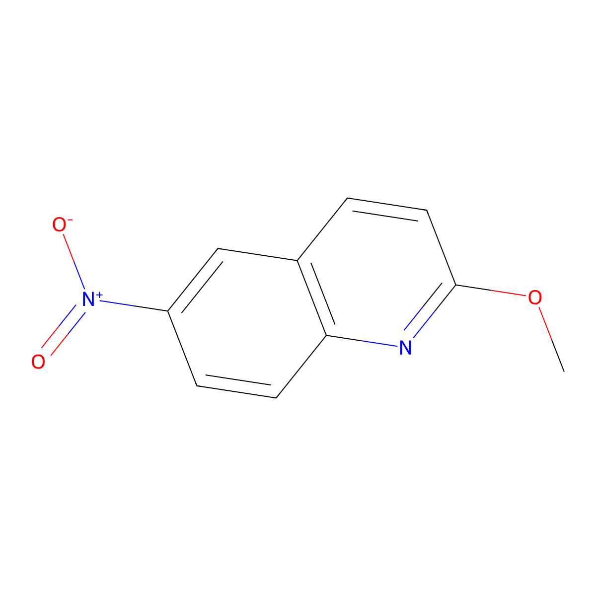 2-Methoxy-6-nitroquinoline molecular structure, CAS 116529-85-2