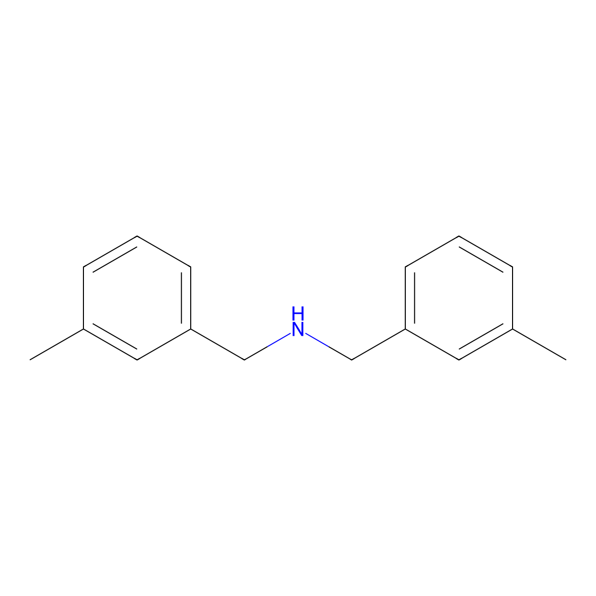 Bis(3-methylbenzyl)amine molecular structure, CAS 116530-03-1