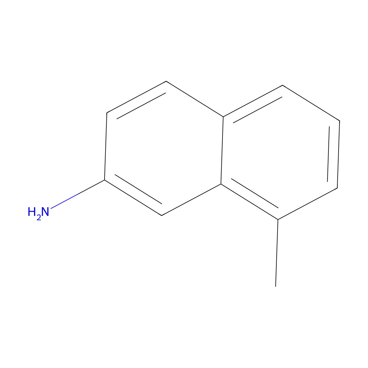8-Methylnaphthalen-2-amine molecular structure, CAS 116530-26-8