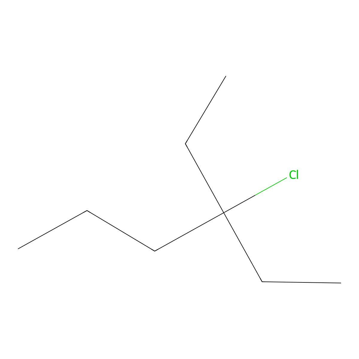 3-Chloro-3-ethylhexane molecular structure, CAS 116530-76-8