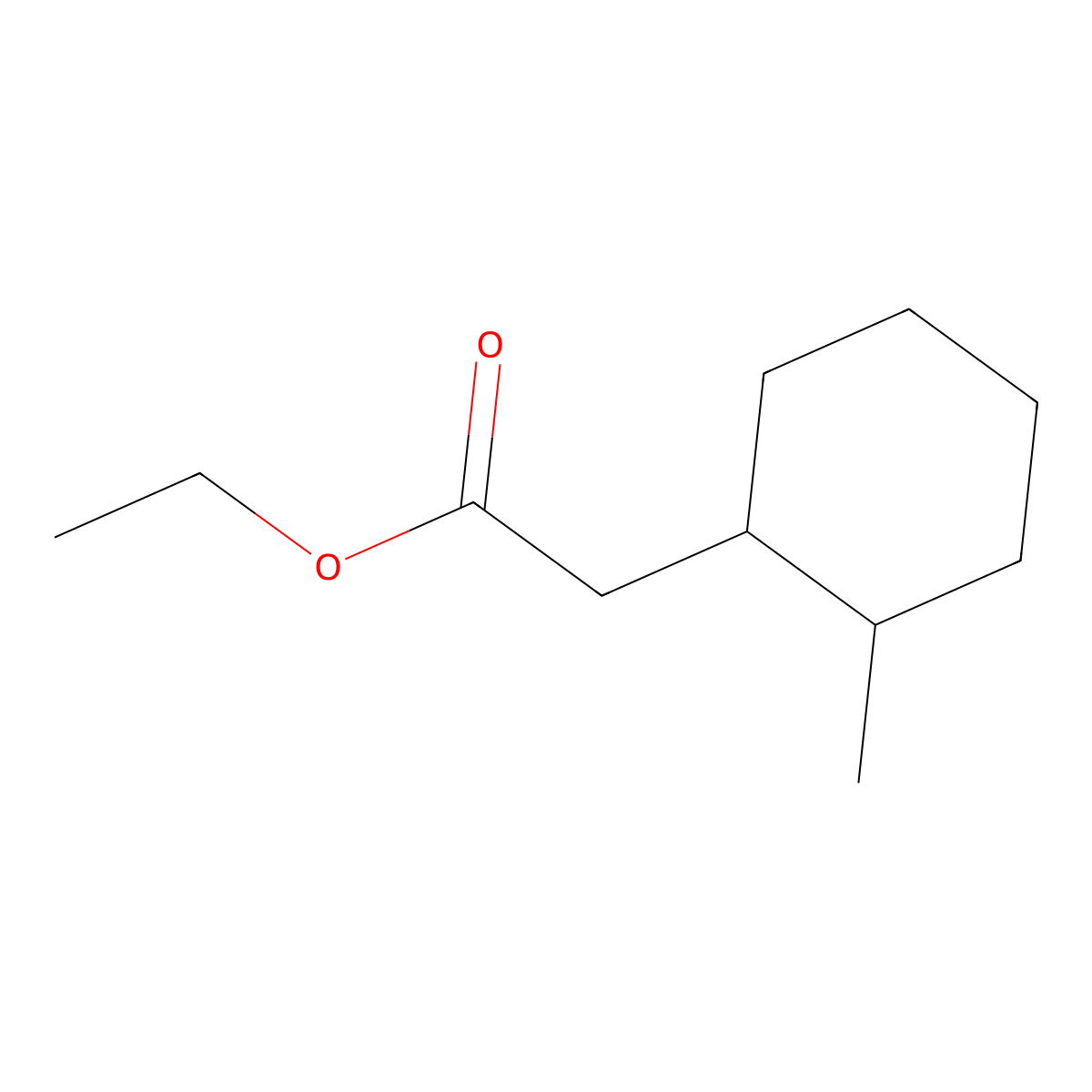 Ethyl 2-(2-methylcyclohexyl)acetate molecular structure, CAS 116530-83-7