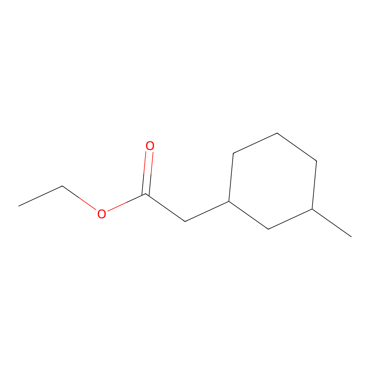 Ethyl 2-(3-methylcyclohexyl)acetate molecular structure, CAS 116530-84-8