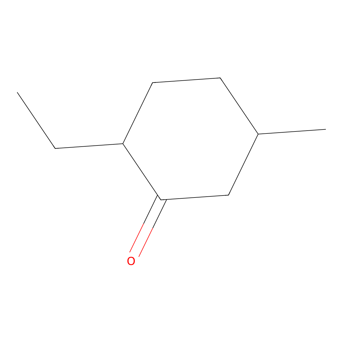 2-Ethyl-5-methylcyclohexan-1-one molecular structure, CAS 116530-93-9