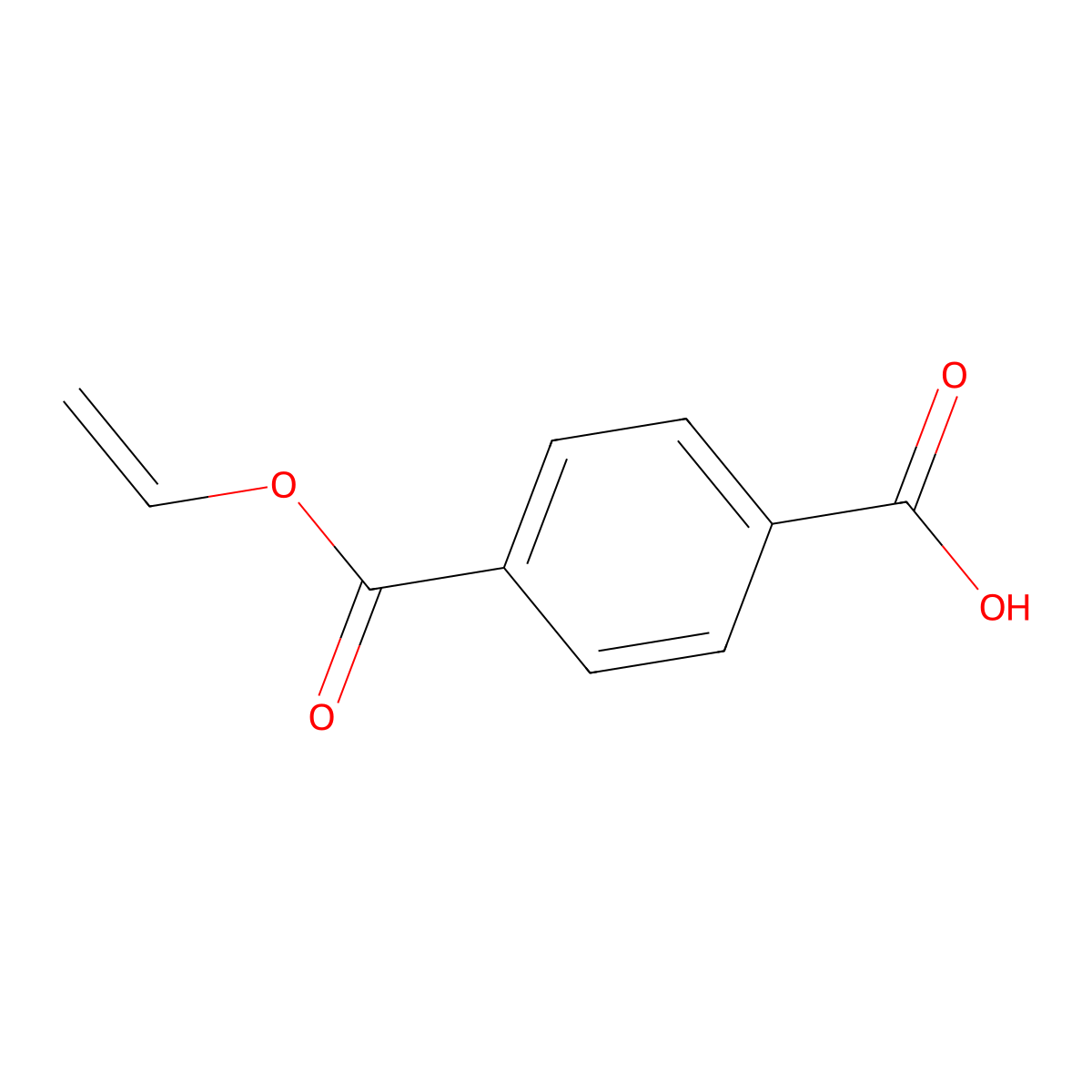 4-[(Vinyloxy)carbonyl]benzoic acid molecular structure, CAS 116532-09-3