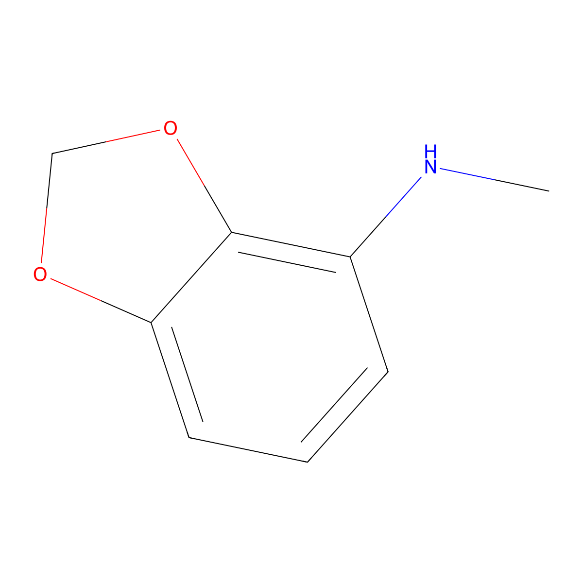 N-Methyl-2H-1,3-benzodioxol-4-amine molecular structure, CAS 116532-63-9