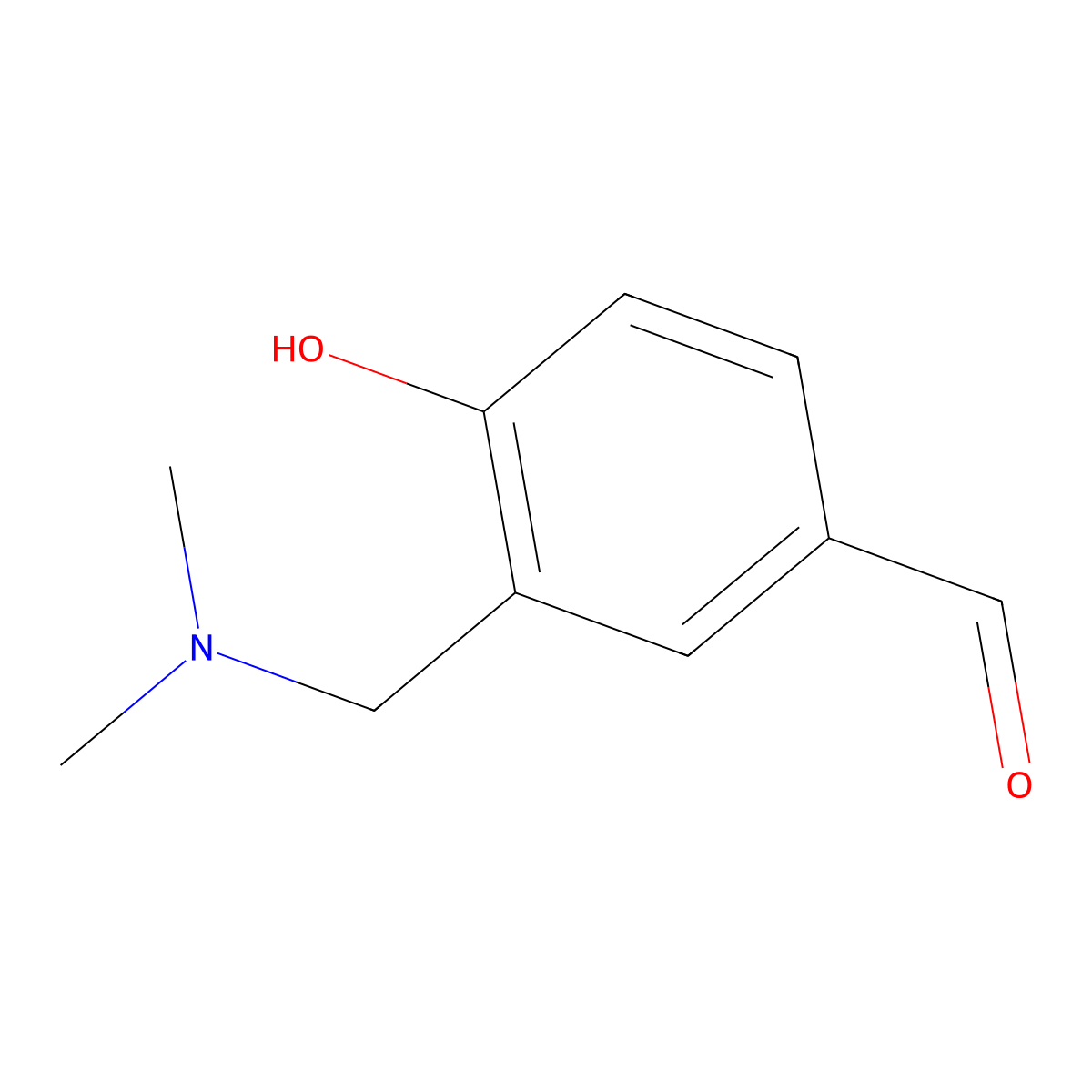 3-[(Dimethylamino)methyl]-4-hydroxybenzaldehyde molecular structure, CAS 116546-04-4