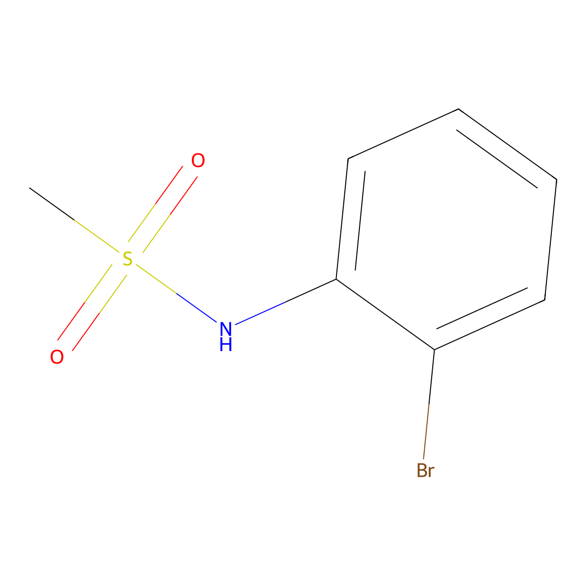N-(2-bromophenyl)methanesulfonamide molecular structure, CAS 116547-91-2