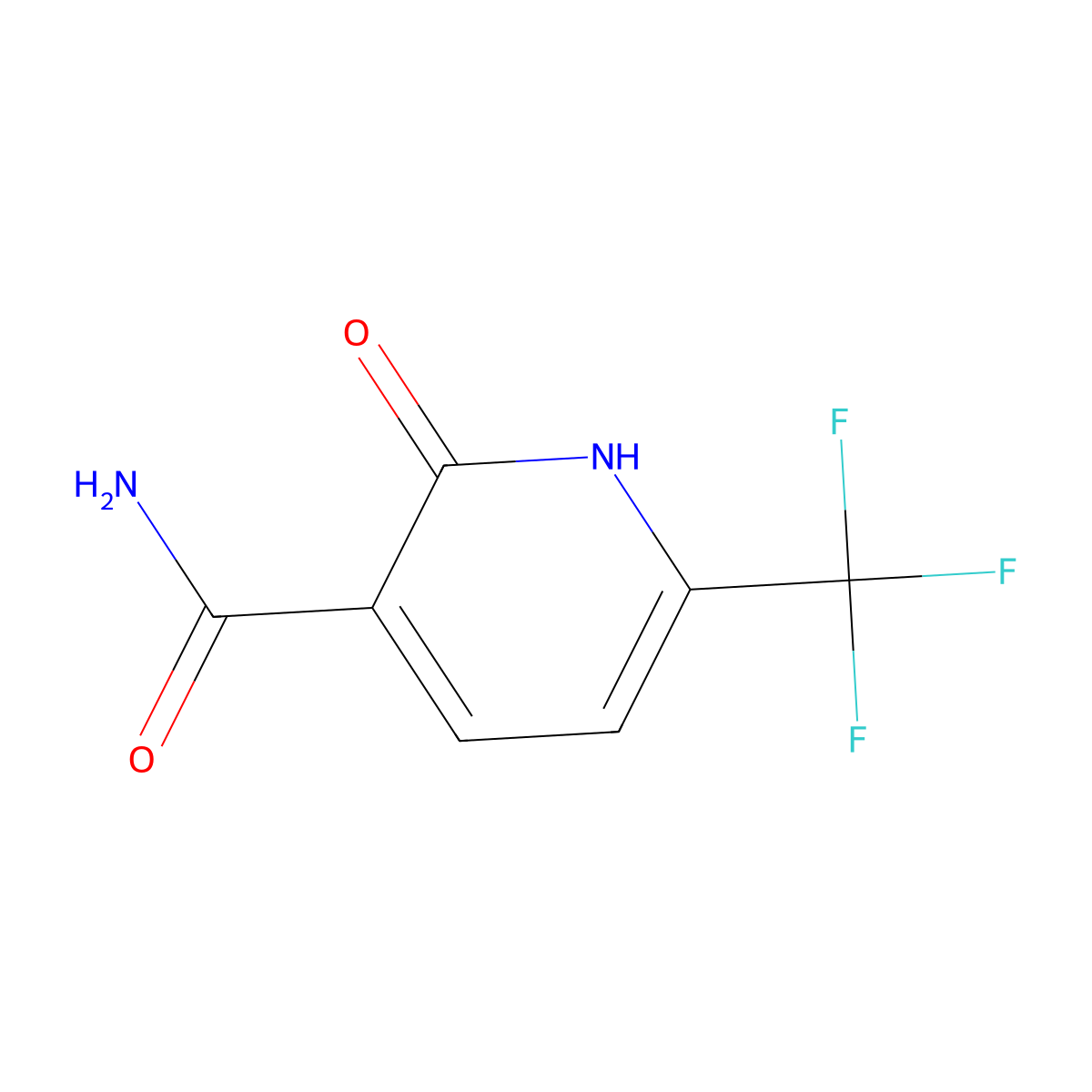 2-Hydroxy-6-(trifluoromethyl)nicotinamide molecular structure, CAS 116548-03-9